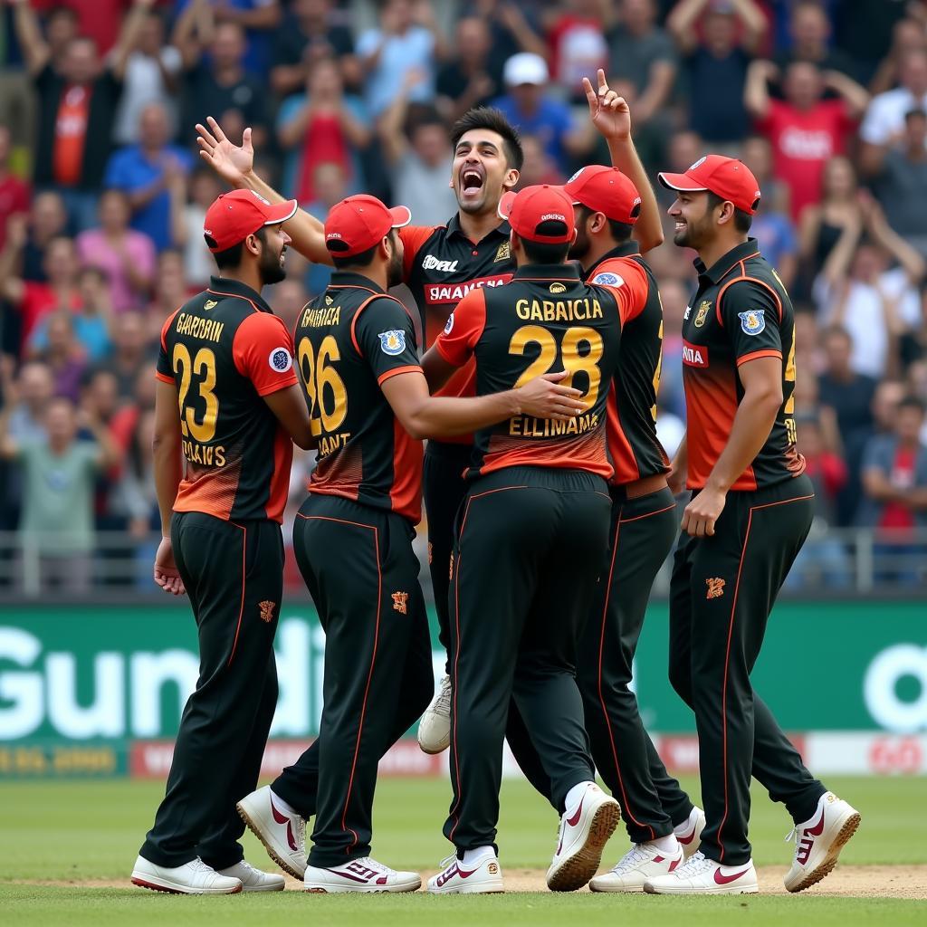 Gujranwala Giants Celebrating a Wicket