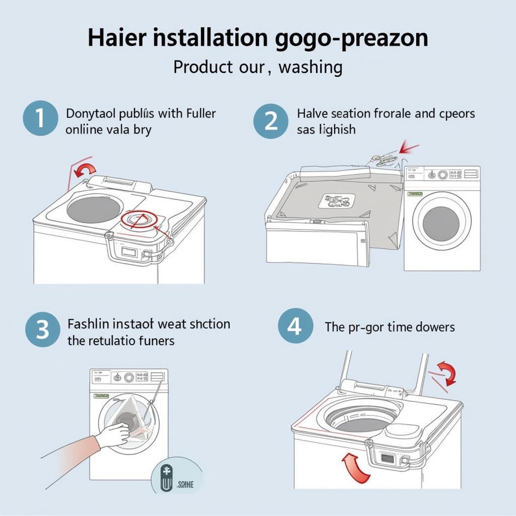 Haier One Touch Washing Machine Installation