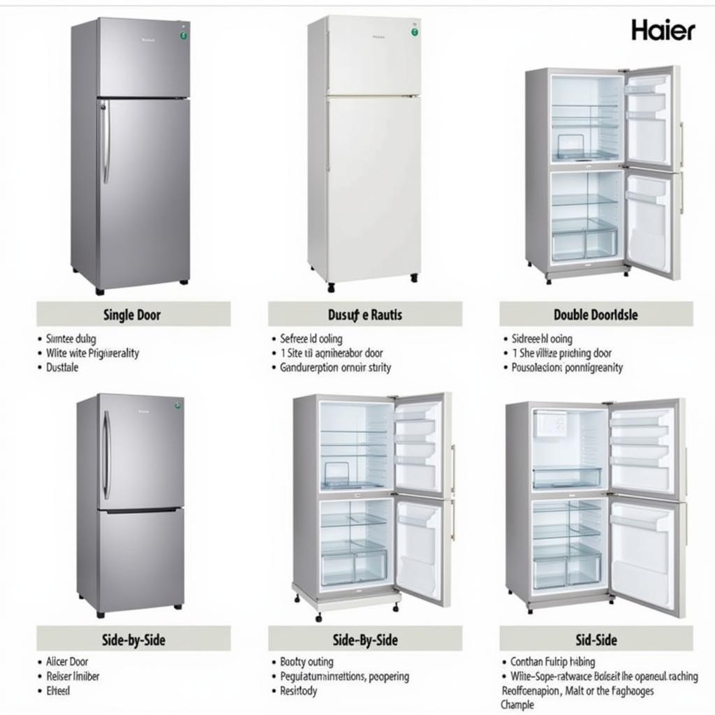 Different Haier Refrigerator Models in Pakistan