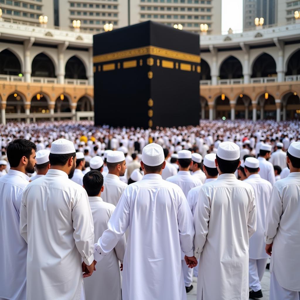 Pakistani Pilgrims performing Hajj in Mecca