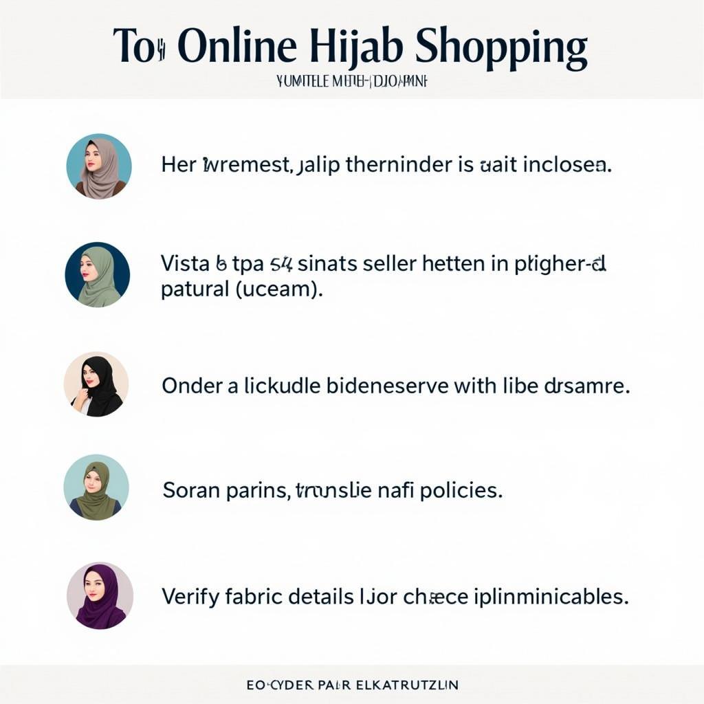 Tips for online hijab shopping