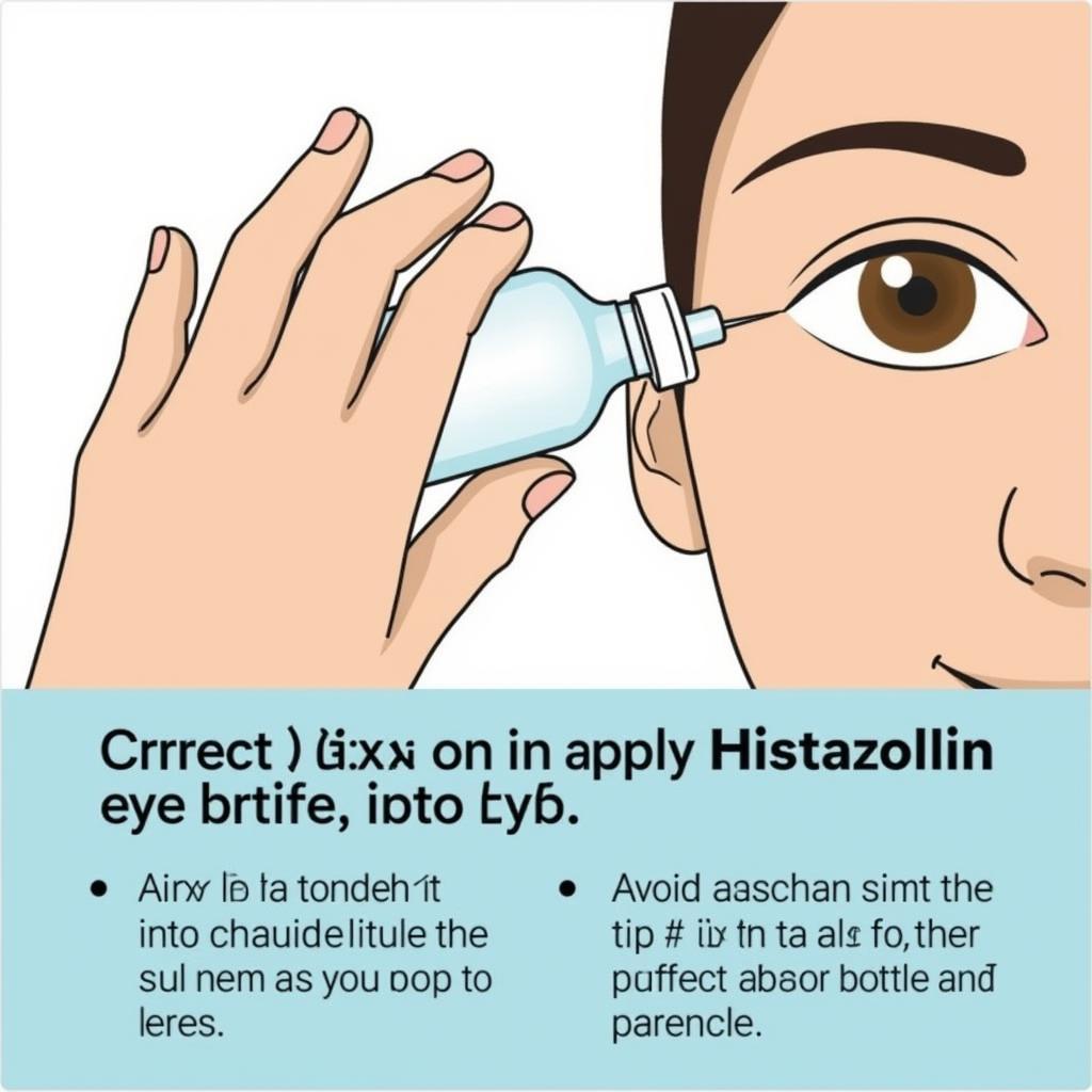 Applying Histazolin Eye Drops