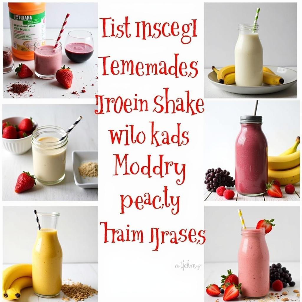 Homemade protein shake recipes