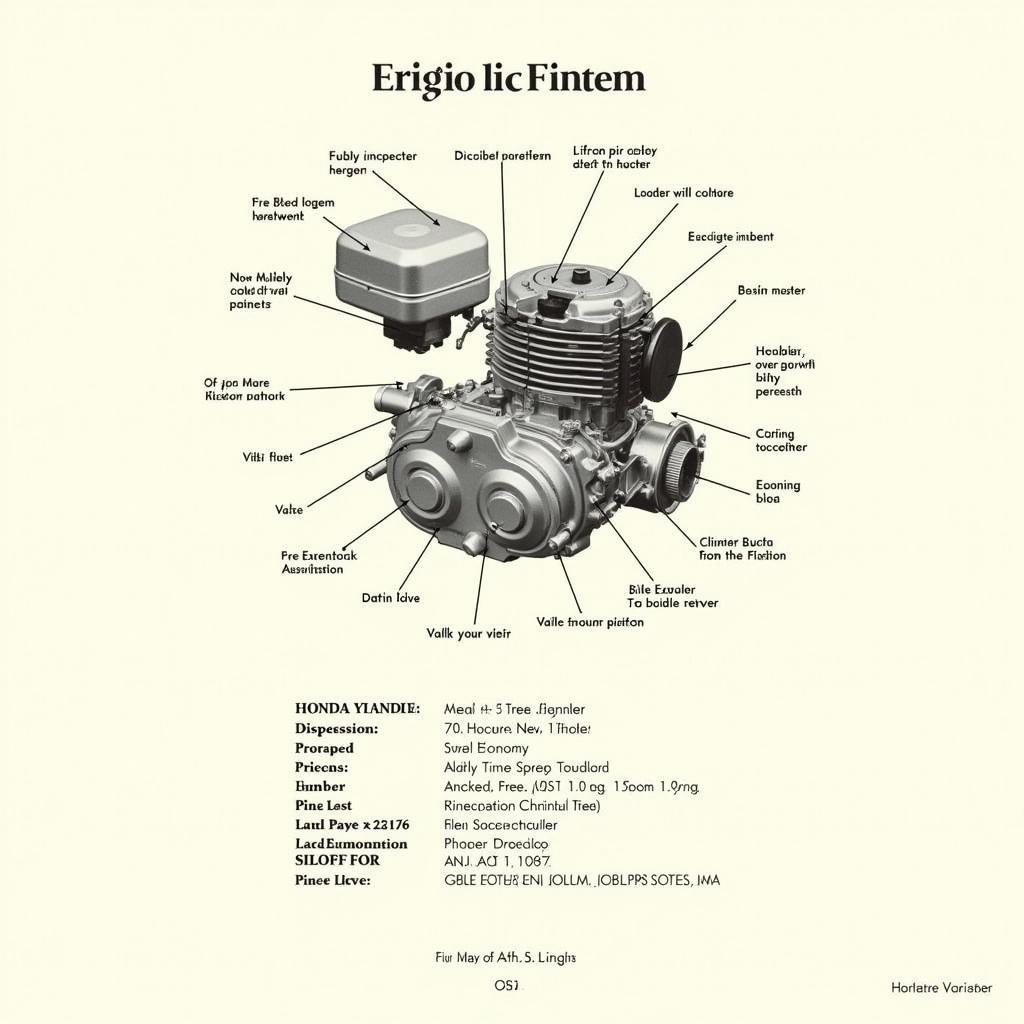 Honda 70 2017 Engine Specifications