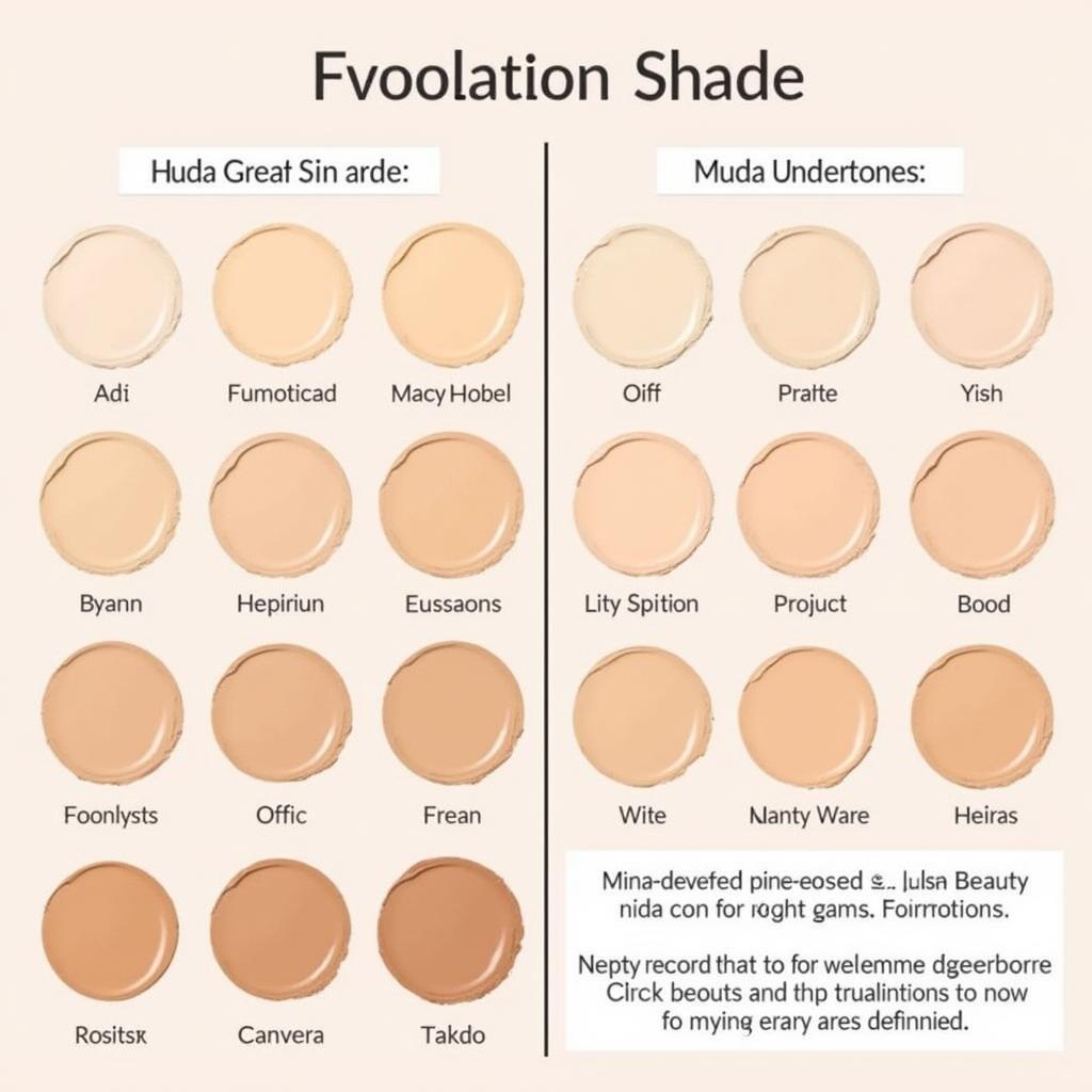 Huda Beauty Foundation Shade Range in Pakistan