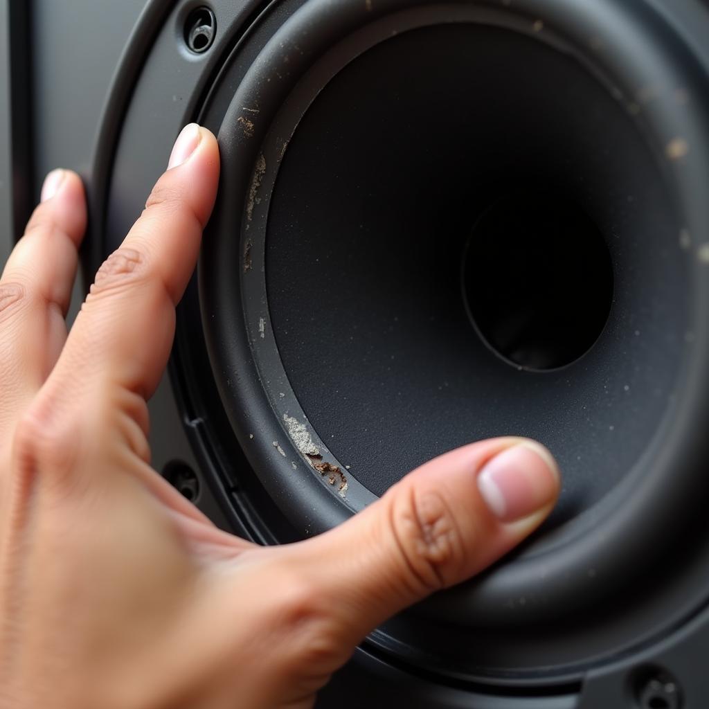 Inspecting Used Speakers for Damage