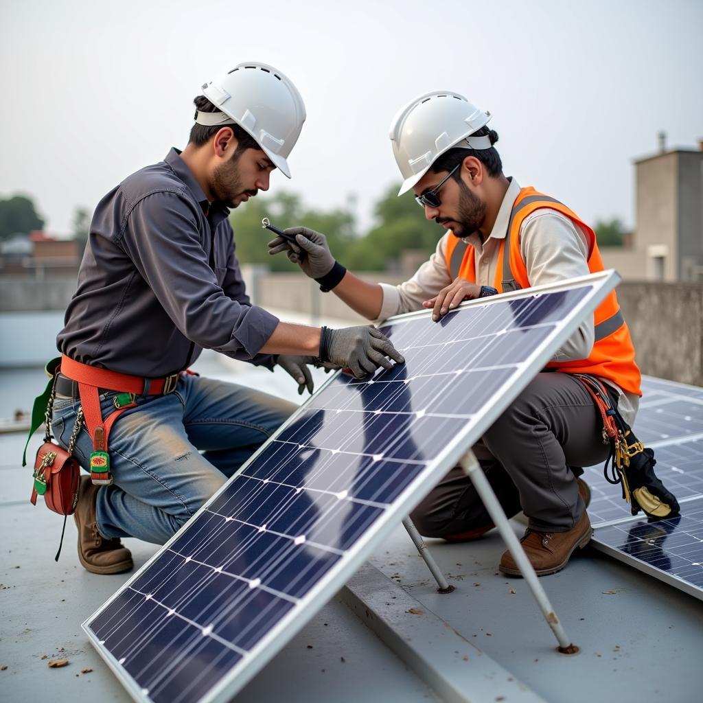 Installing 150 Watt Solar Panel in Pakistan