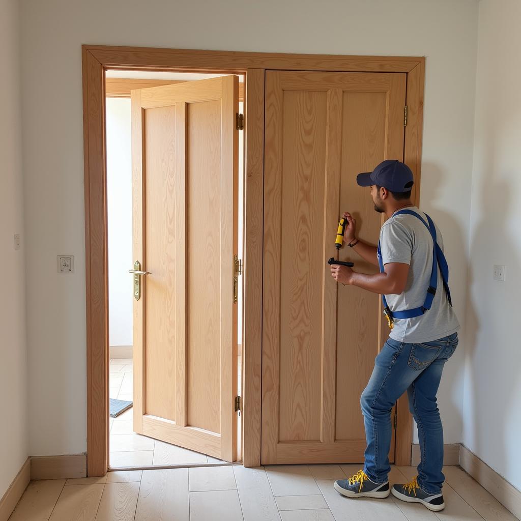 Installing a Malaysian Plywood Door