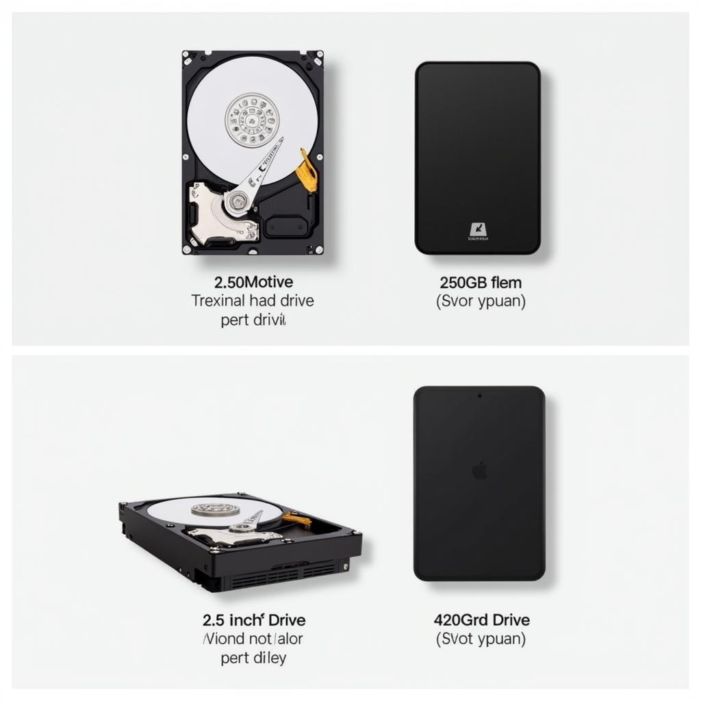 Internal and External 250GB Hard Drives