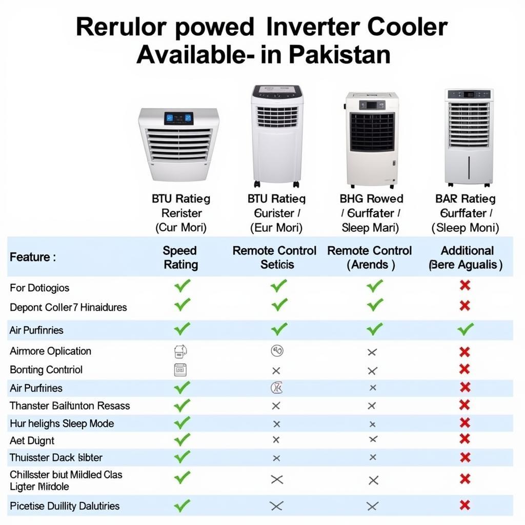 Inverter Cooler Features Comparison