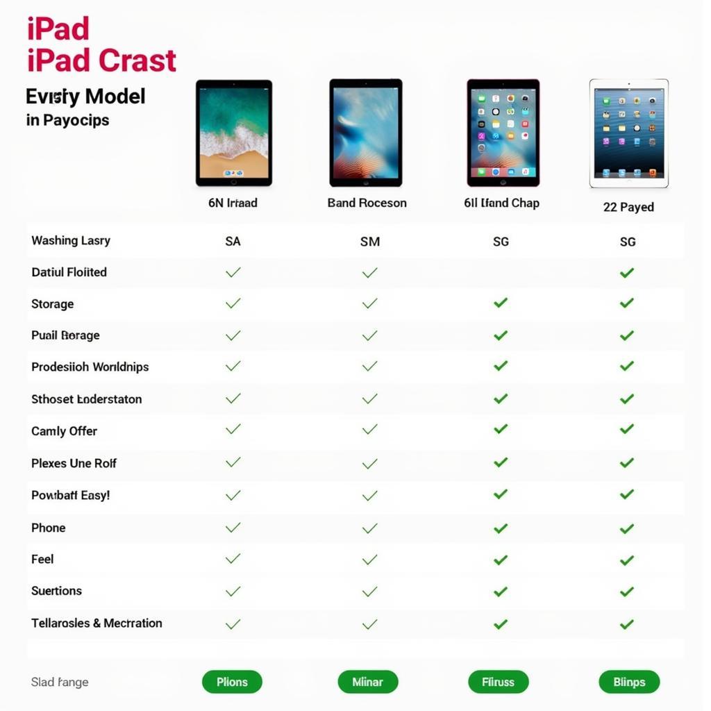 iPad Models Comparison in Pakistan