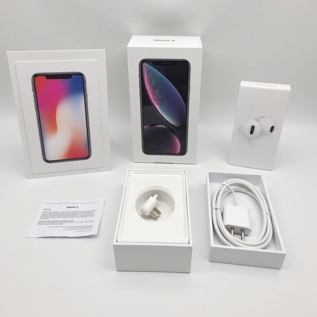 iPhone X Accessories and Box