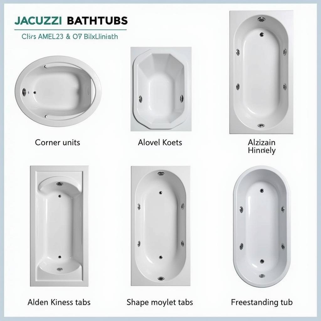 Jacuzzi Bathtub Types Available in Pakistan