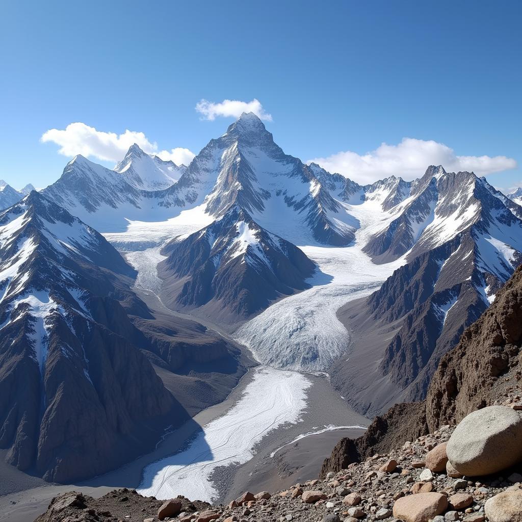 K2 Mountain Landscape - Second Highest Peak of Pakistan