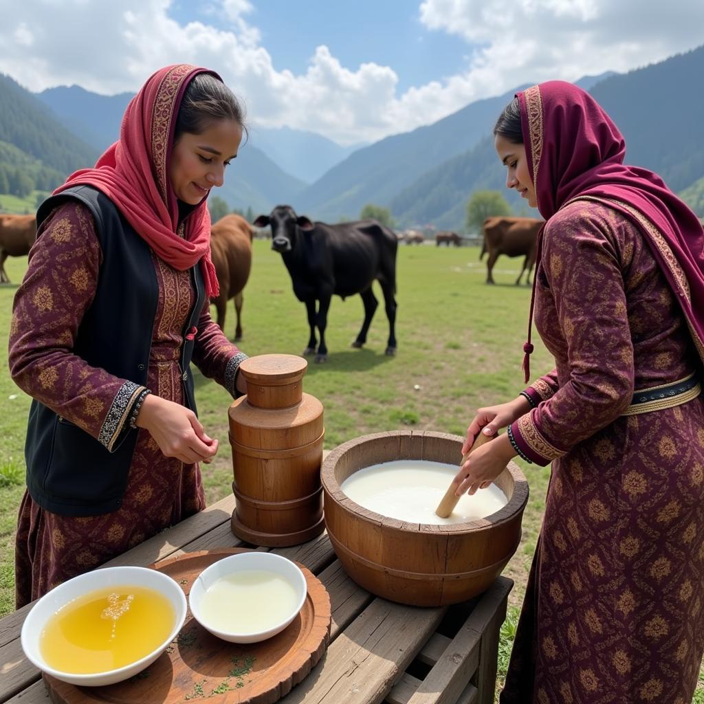 Traditional Kashmir Ghee Production Process