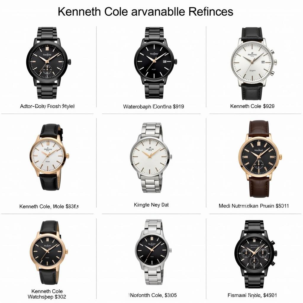 Kenneth Cole Watches Price Range in Pakistan