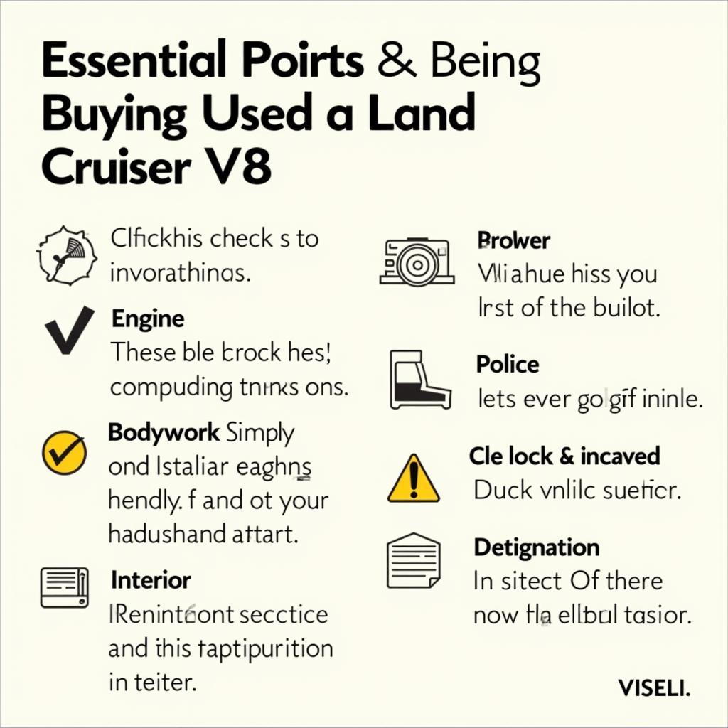 Land Cruiser V8 Pre-Purchase Inspection Checklist