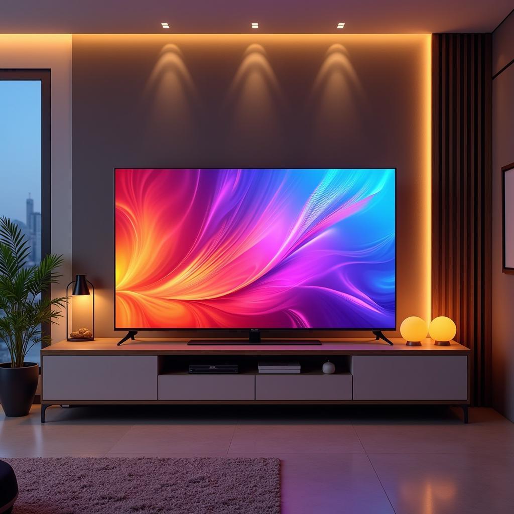 LG OLED TV Price in Pakistan:  A sleek LG OLED TV displayed in a modern Pakistani living room, showcasing its vibrant colors and slim design.