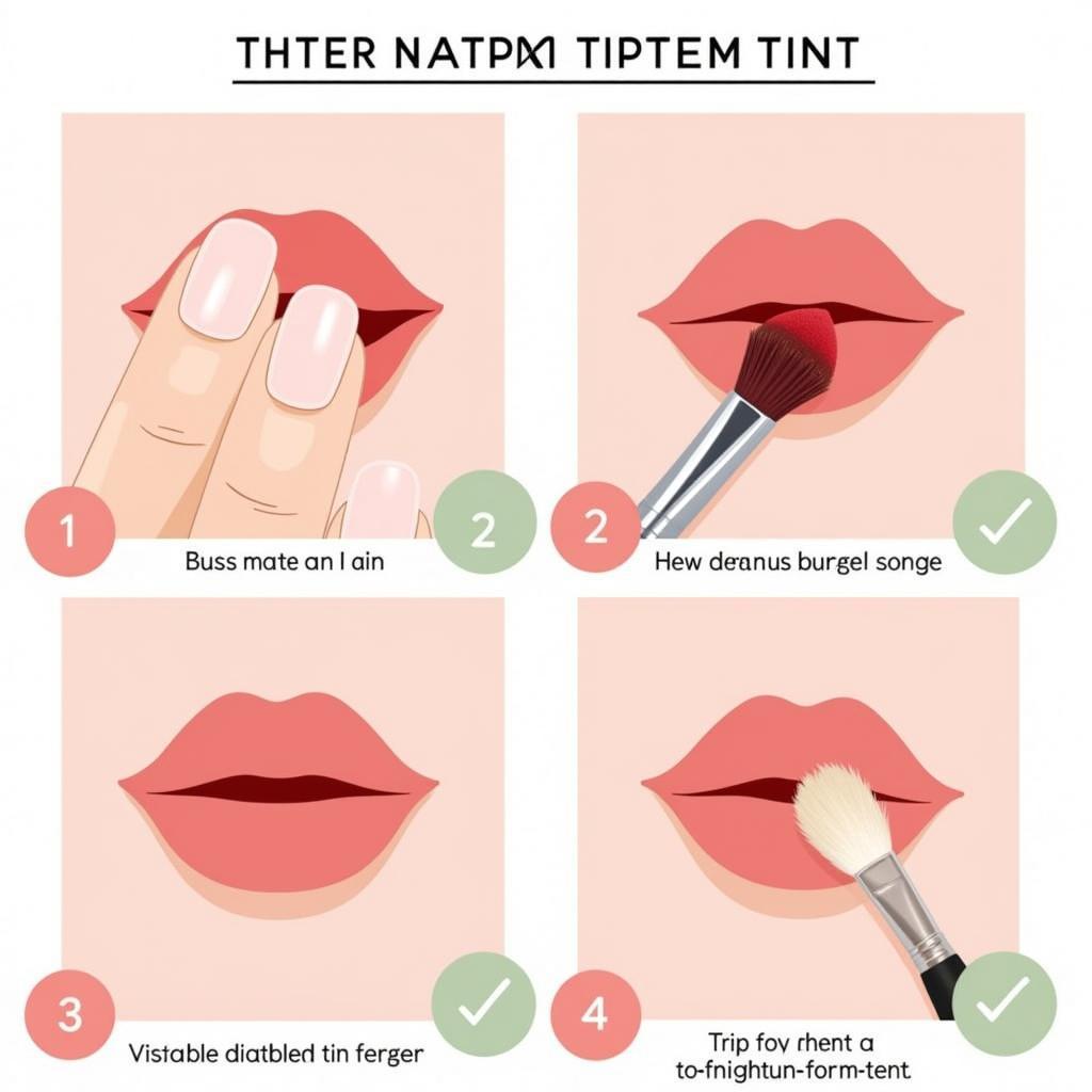 Lip and Cheek Tint Application Techniques