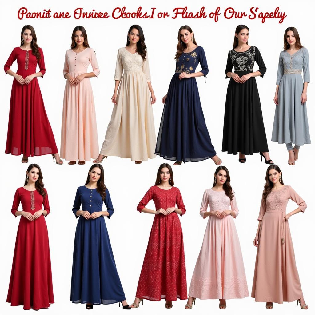 Variety of Long Frocks Available Online in Pakistan