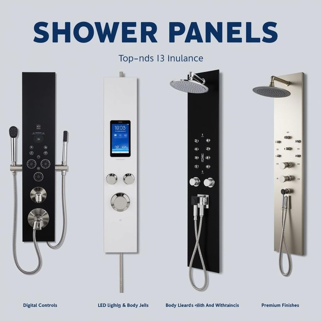 Luxury Shower Panels with Advanced Features