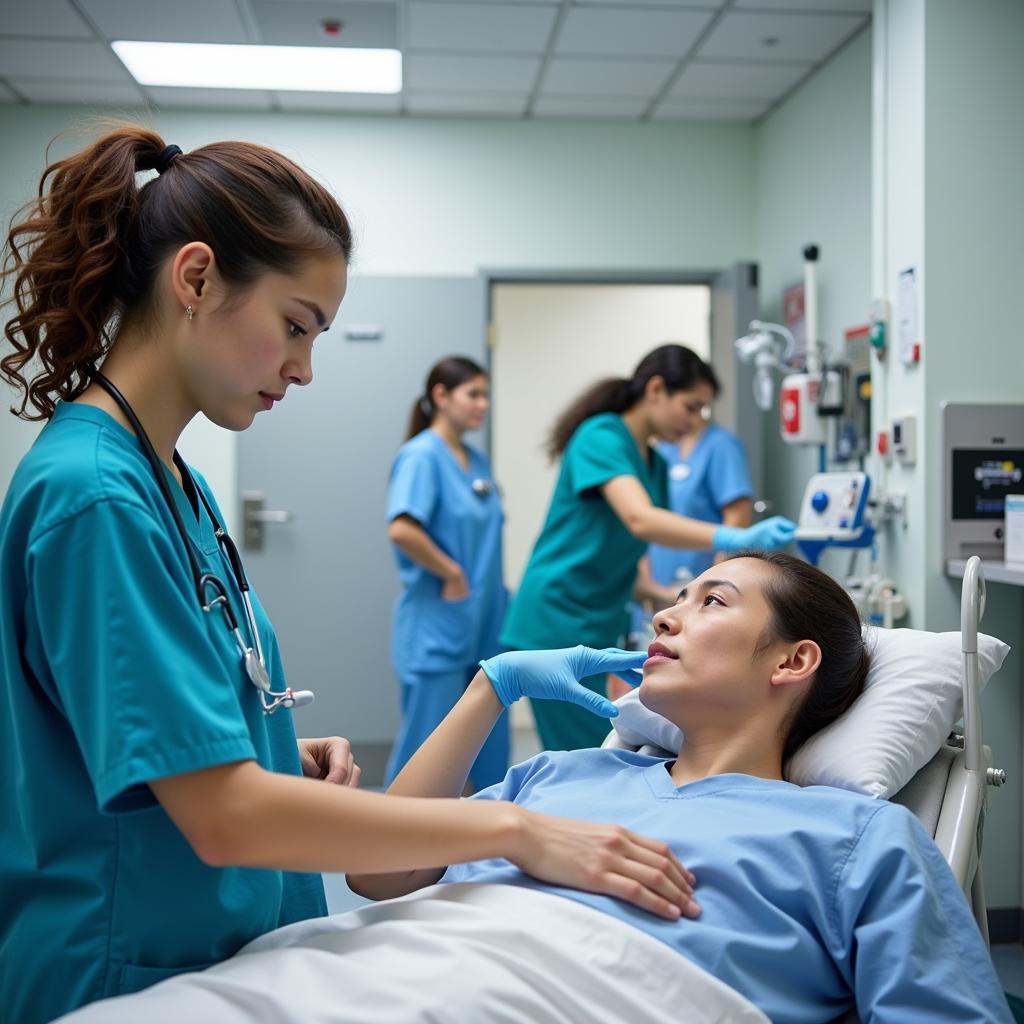 Medical Diploma Graduates Working in a Hospital in Pakistan