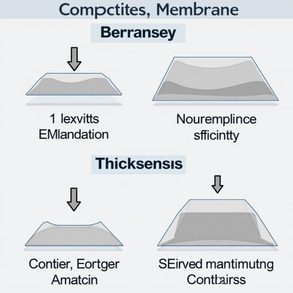 Comparing Membrane Sheet Thicknesses