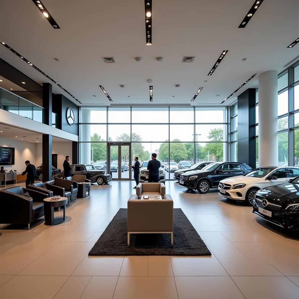 Mercedes-Benz Showroom Interior in Pakistan