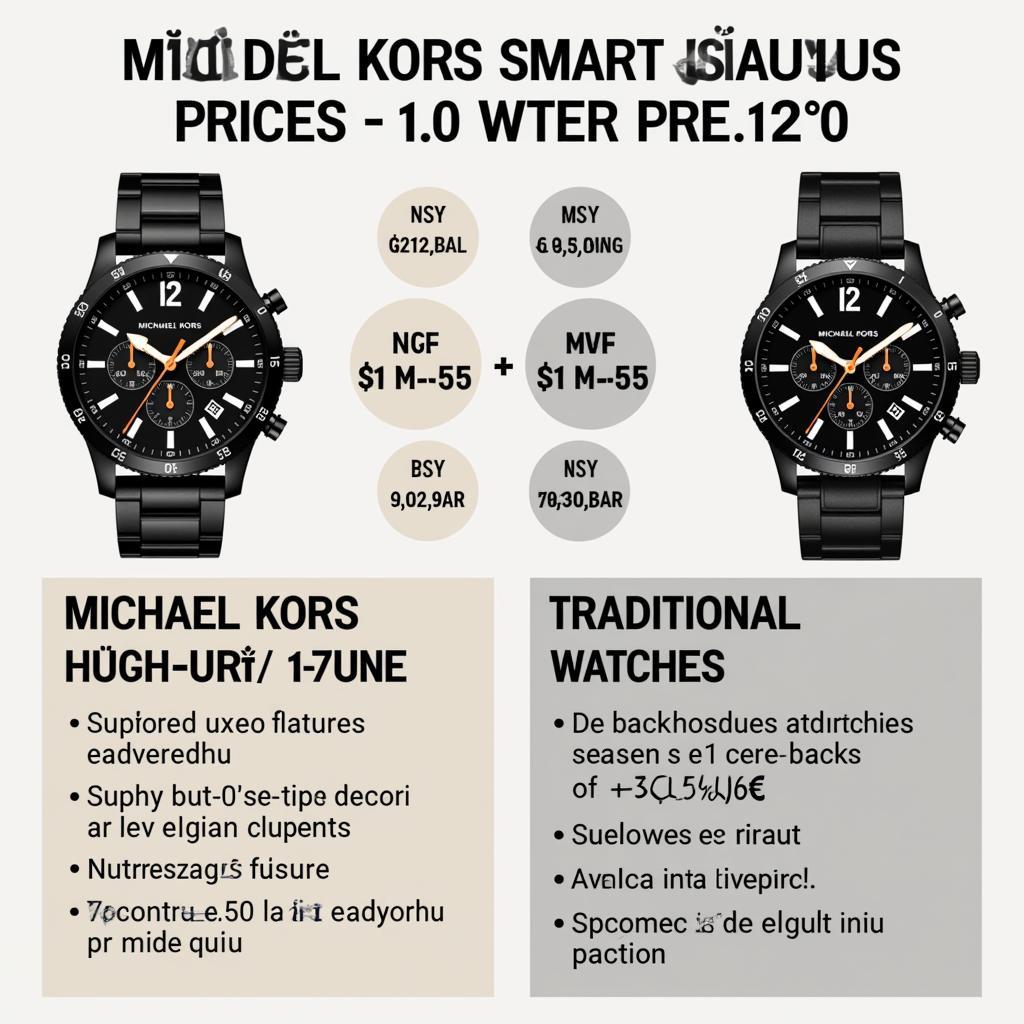 Michael Kors Smartwatch vs. Traditional Watch Price Comparison in Pakistan