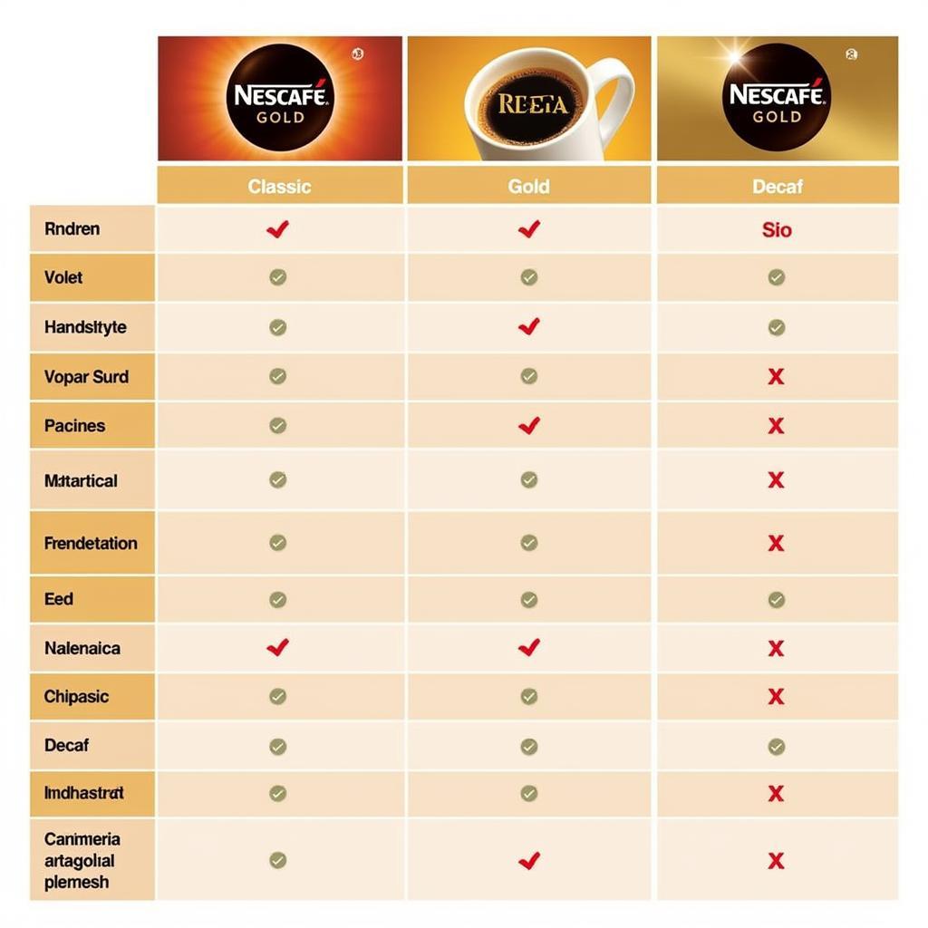 Nescafe Variants Comparison Pakistan