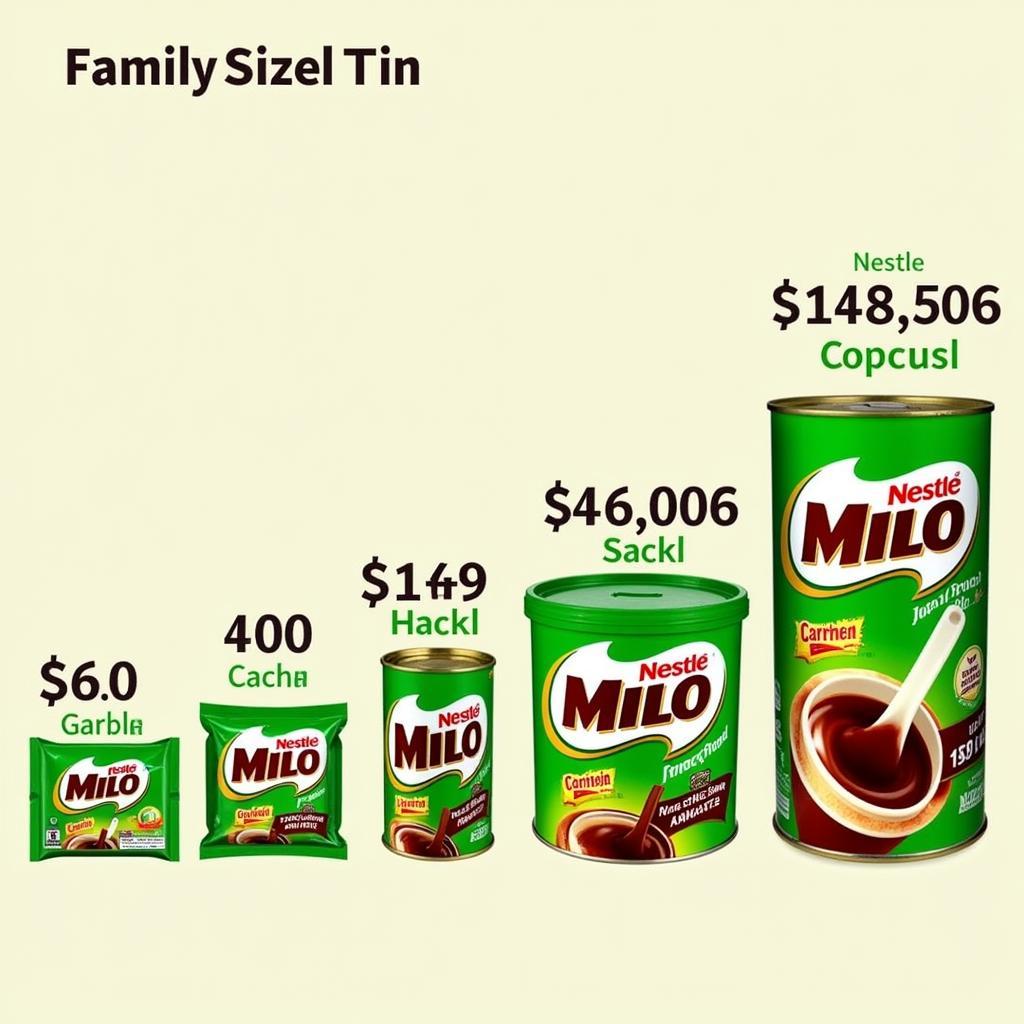 Nestle Milo Different Sizes in Pakistan