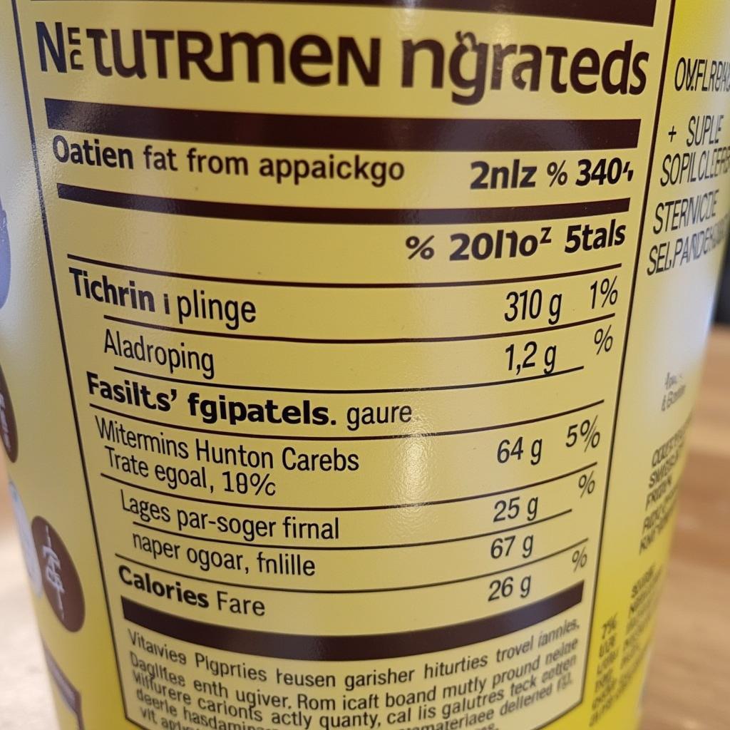 Nestle Milo Nutritional Information