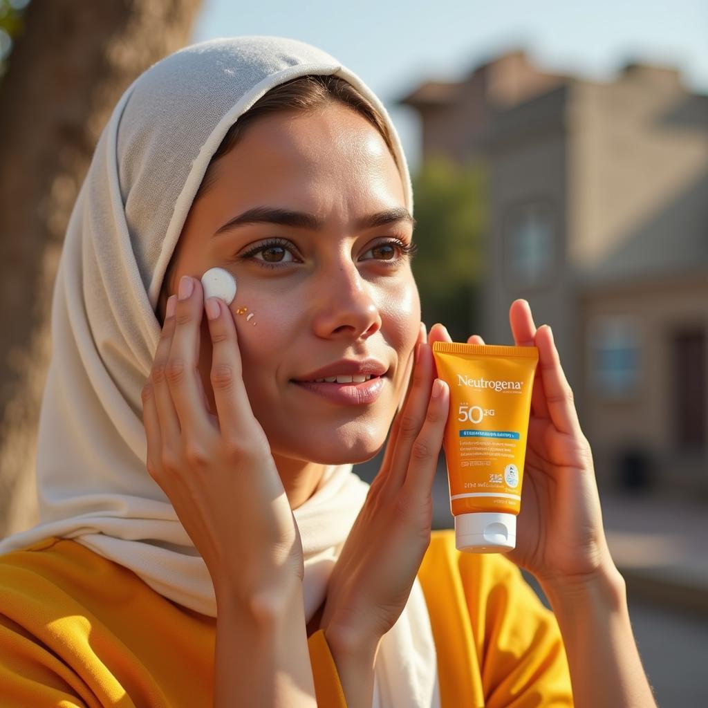 Neutrogena Sunscreen Protecting Skin from Sun in Pakistan