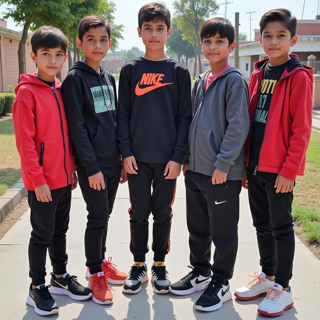 Nike Sneakers Street Style in Pakistan