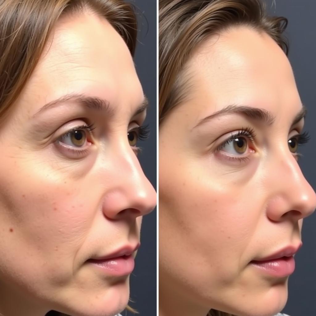 Before and After Non-Surgical Rhinoplasty