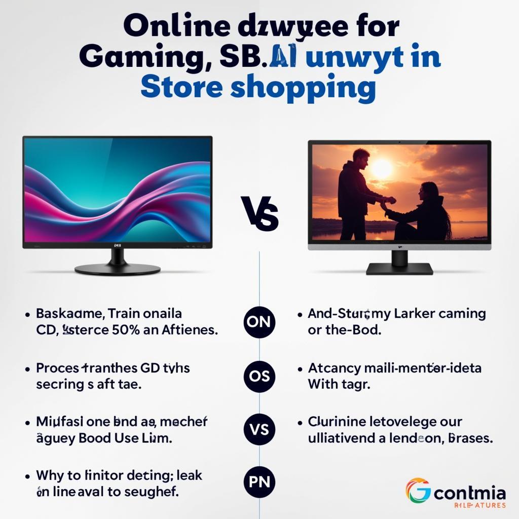 Online vs. Physical Store Gaming LCD Shopping