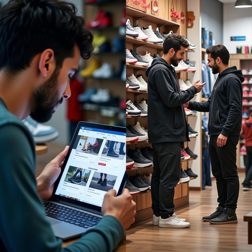 Online vs. Retail Sneaker Shopping in Pakistan