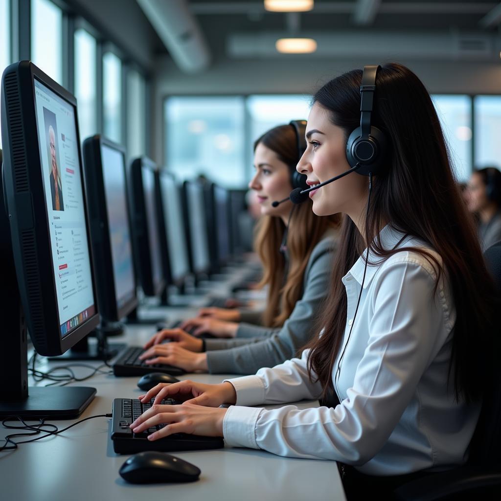 Pakistani Call Center Agents at Work