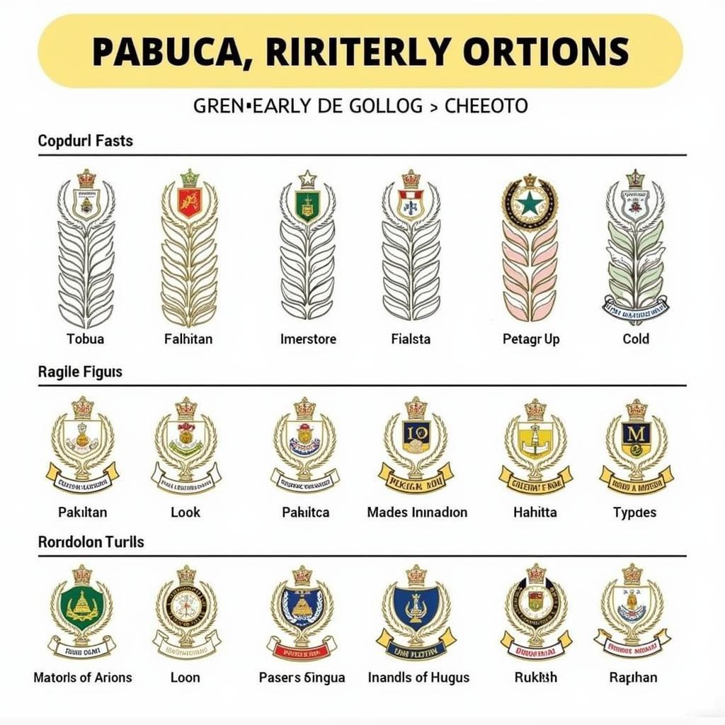 Pakistan Customs Officers Insignia and Ranks