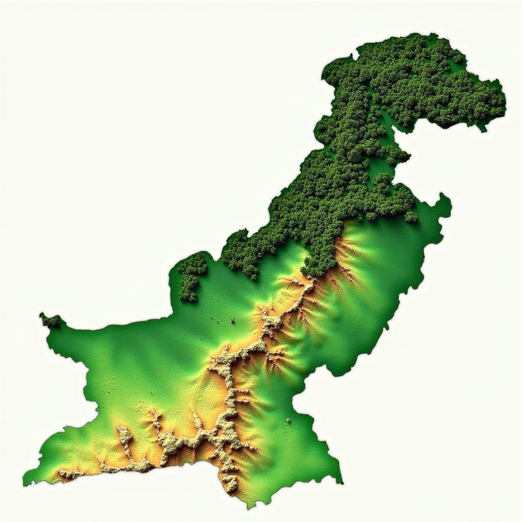 Pakistan Forest Distribution Map