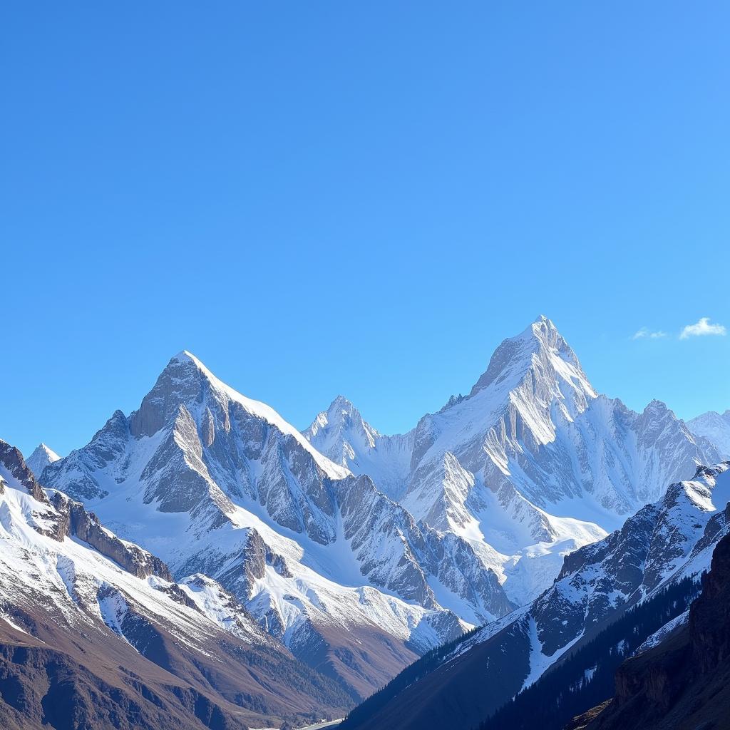 Karakoram Range in Pakistan