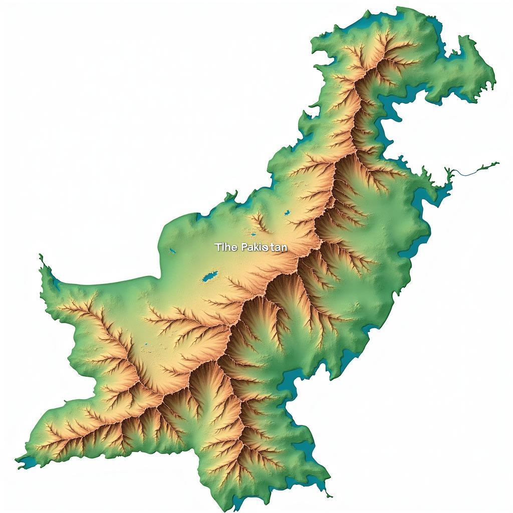 Physical Map of Pakistan