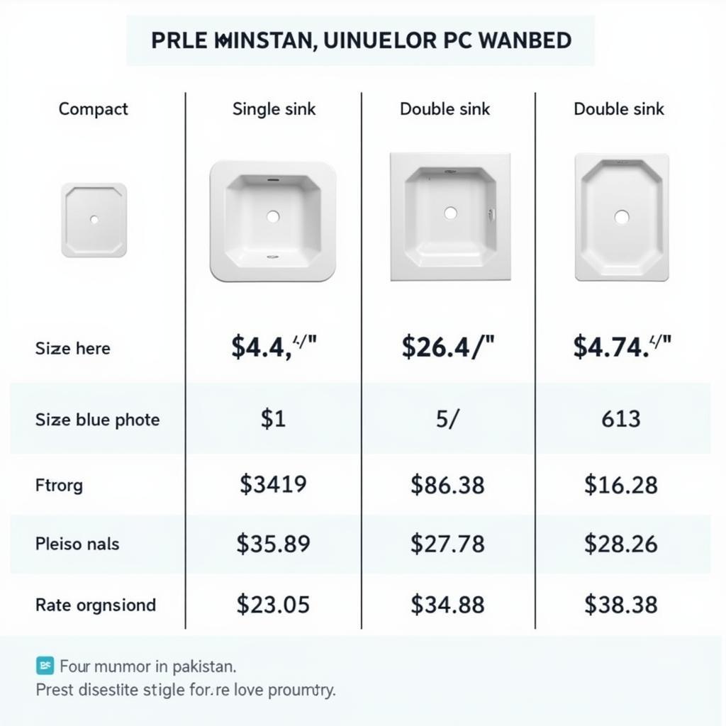 Different Sizes of PVC Vanities in Pakistan