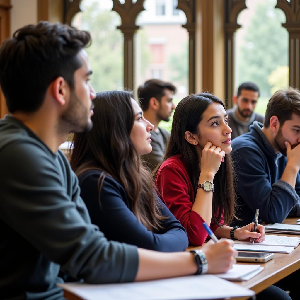 Pakistani students studying in Scotland under the scholarship scheme