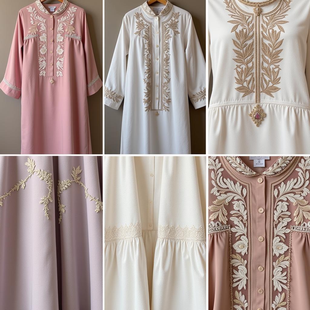 Pakistani Abaya Fabric and Embellishments