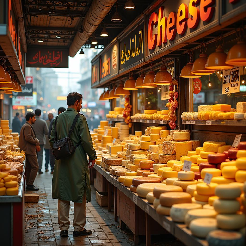 Pakistani Cheese Market Scene