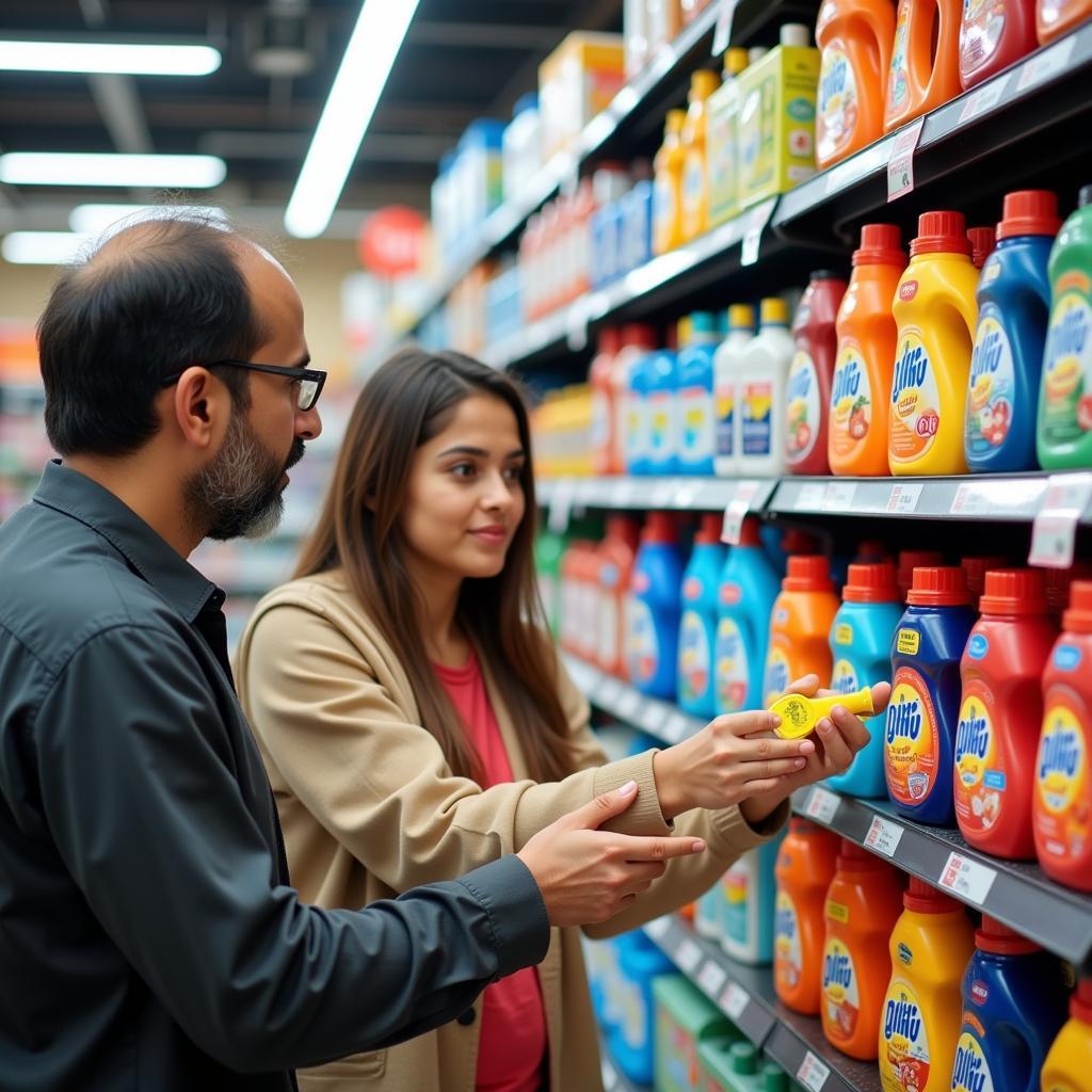 Pakistani Consumer Shopping for Detergent