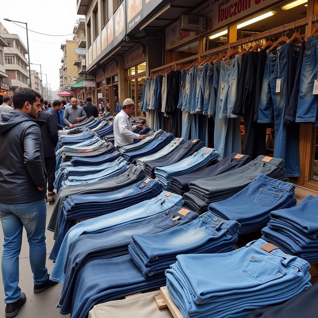 Vibrant Pakistani Denim Market