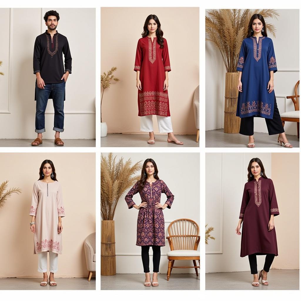 Modern and traditional trends in Pakistani ready-to-wear clothing.