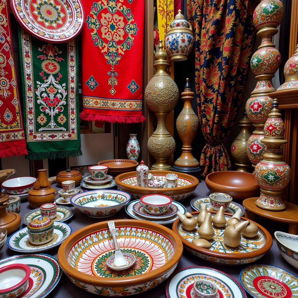 Colorful Pakistani Handicrafts as Souvenirs